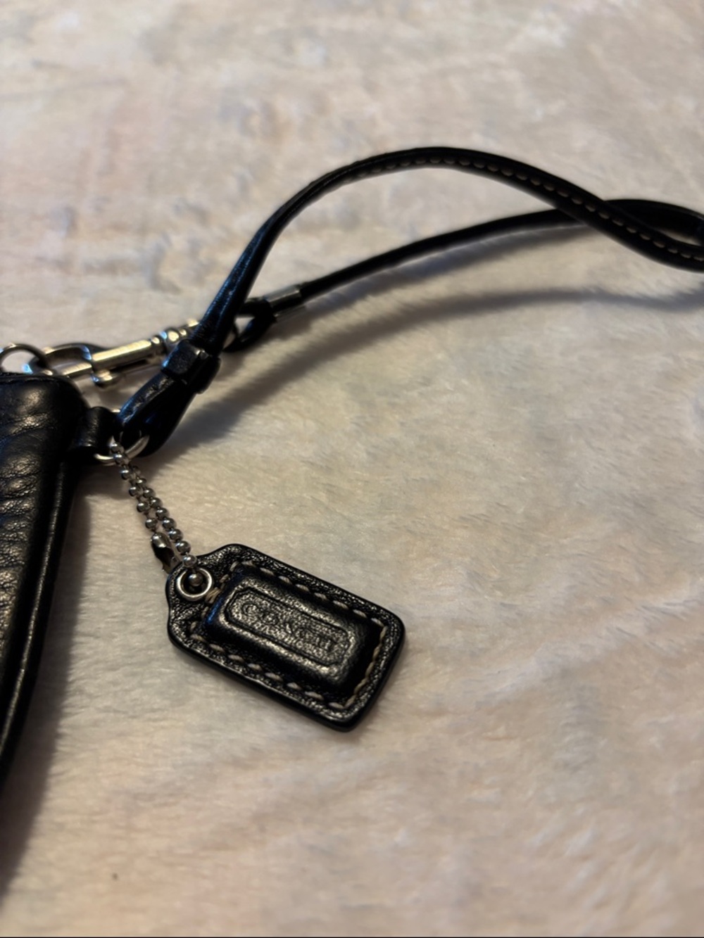 Coach Black Pebbled Leather Wristlet Clutch - Picture 3 of 8